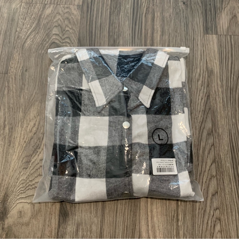 Gingham pj top